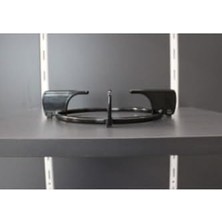Bg Store -Lab 4 Adet  Vestel Uyumlu Emayeli Cam Ocak Izgarası Siyah (Çember Çapı 16,5 - Bacaktan Bacağa 21 Cm)