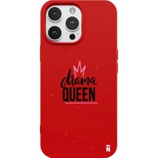 Casen iPhone 11 Pro Kırmızı Lansman Renkli Silikon Drama Queen Tasarımlı Premium Kılıf