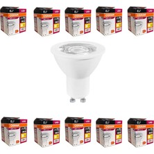 Hepta Collection Osram 4,5W GU10 LED Ampul - 350 Lumen, 3000K Sarı Işık, 36° Işık Açısı, 15.000 Saat Ömür, Enerji Ver