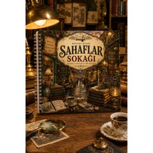 Z&R Craft Sahaflar Sokağı Boyama Kitabı Kitap Kahve Cozy Konsept 20X20 Spiralli Yetişkinler Için Kitapseverler Için