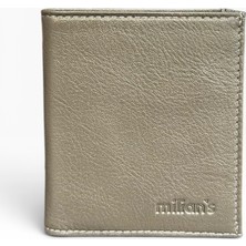 Milian's 3010 Erkek Hakiki Deri Cüzdan Gri