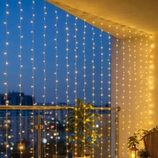 Renas Store 3x2 M Premium Perde LED - 8 Fonksiyonlu Su Geçirmez Iç Dış Mekan Teras Dekor Işıkları