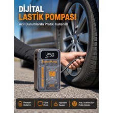 Valor 150 Psi Kablosuz Dijital Ekranlı Taşınabilir Araç Lastik Pompası