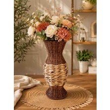 Rattan 29 cm Hasır Büyük Vazo