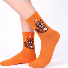 Neşeli Çoraplar Kurnaz Tilki Desenli Unisex Çorap