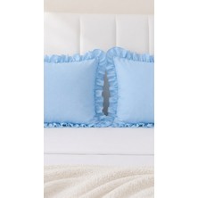 2 Adet Fırfırlı Ranforce Kumaş Yastık Kılıfı 50 x 70
