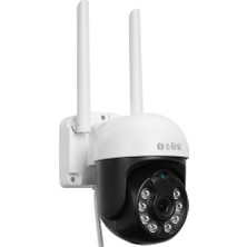 Renas Store S-Lınk SL-PTZ01 Akıllı Güvenlik Kamerası Wifi 3mpix 28MM Lens 25M. Gece Görüşü Hareket Algılama Iki Yönlü Ses Micro Sd Kartlı Tuya YAZILIM(1923)