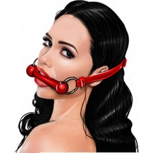 TeknoKapsül Hintohu Fantezi Deri Kemerli Siyah Ahşap Ağız Tıkacı Fetish Fantasy Wooden Mouth Plug M44