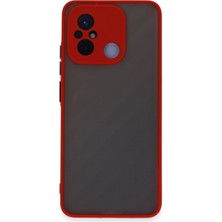 The Gencoo Xiaomi Redmi 12C Kılıf Montreal Silikon Kapak - Kırmızı