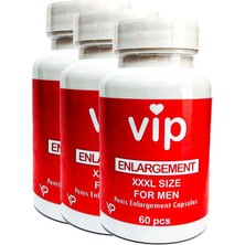 TeknoKapsül Vip Xxxlcapsules For Men 3 Adet 60 Pcs Erkekler Için Büyütücükapsüller 60 Lı