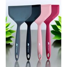 Bg Store Isıya Dayanıklı Geniş Ağız Spatula, 26 Cm, Gri