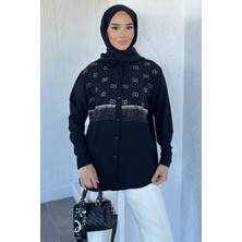 Julude Ön Taşlı Tesettür Gömlek P-00022284
