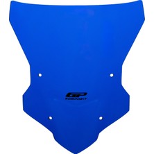 GP Kompozit Yamaha MT-09 Tracer 2018-2020 Uyumlu Ön Cam Mavi - 40 cm