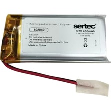Renas Store 602040 3.7V 450 Mah Li-Polymer Pil (DEVRELI/1.5A)