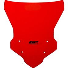 GP Kompozit Yamaha MT-09 Tracer 2015-2017 Uyumlu Ön Cam Kırmızı - 40 cm
