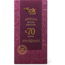 CK Chocolate Bitter Tablet Artizan Çikolata (%70 Kakao) 100 G