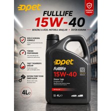 Opet Fulllife 15W-40 4 L Benzinli ve Dizel Araçlar Için Motor Yağı Apı Sl/cf