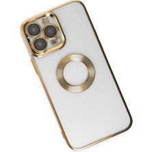 Kap Kaç iPhone 14 Pro Max Kılıf Slot Silikon - Gold