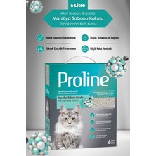 Proline Aktif Karbon Granüllü Marsilya Sabunu Kokulu Bentonit Kedi Kumu 6 L