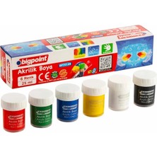 Bigpoint BP751-06 Akrilik Boya 6 Renk x 25 ml
