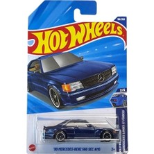 Hot Wheels - '89 Mercedes-Benz 560 Sec Amg (1/64) Dark Blue - Long Card