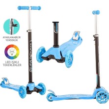 Renas Store Mavi Twist Işıklı Scooter