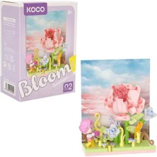 PopŞeker Bloom Boutique Stamen Scene Serisi Mini Bahçe Yapı Blokları Seti