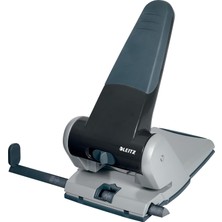 Hepta Collection Leitz Güçlü Metal Delgeç, Siyah, 65 Sayfa Kapasiteli, Format Sınırlaması ve Ayar Çubuğu, Metal, 5180