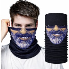 Renas Store Sakallı Yüz Desenli Baf Buff – Çok Amaçlı Boyunluk &amp;amp; Maske 1 No