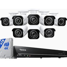 Reolink RLK16-800B8 4K 16 Kanal Poe 8 Kameralı Güvenlik Sistemi 4 Tb