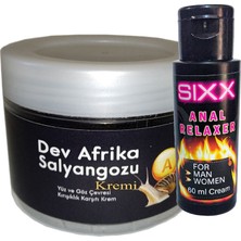 TeknoKapsül Giant Dev Afrikasalyangozu Yaşlanmakarşıtı Krem 100ML + Sıxx Bay Bayan Analrahatlatıcı Crem