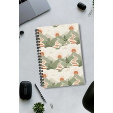 giftkonsept Boho Dağ ve Güneş Temalı 50 Yaprak 100 Sayfa Sprialli Defter