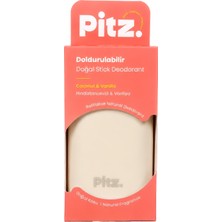 Pitz Yeniden Doldurulabilir Doğal Stick Deodorant Coconut & Vanilla (Hindistancevizi & Vanilya)