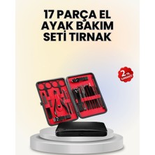 Renas Store 17 Parçalık Deri Kaplamalı Manikür Seti