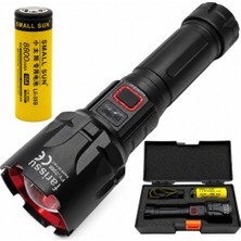 farissu FY-T288 50W 5000 Lümen Ultra Parlak Şarjlı El Feneri | 1.5 Km Menzilli, Powerbank Özellikli