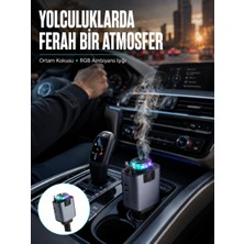 Marsilyan Araç Içi Çok Fonksiyonlu Şarj Cihazı Hava Nemlendirici Aroma ve Yıldız Işı - MCT6352-2861