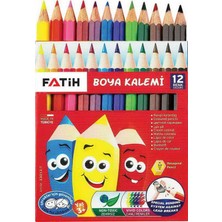 Fatih 33012 Kuruboya Kalem 12 Renk Yarim Boy