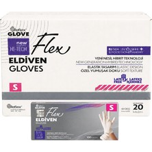 Reflex Flex Eldiven Tek Kullanımlık Tpe Pudrasız Krem Eldiven 100'LÜ Kutu x 20