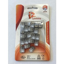 Vidyu Wago Klemens Tırnaklı 2'li 2,5mm 20'li Paket AP106A