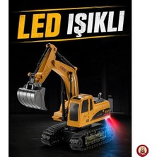 Bg Store Oyuncak Şarjlı Işıklı Uzaktan Kumandalı Ekskavatör - Kepçesi Hareketli 1:24 Ölçek