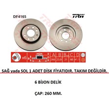 Ön Fren Diski Opel Corsa C Combo C Meriva A Tigra Twintop Havalandırmalı 569000 Trw DF4165