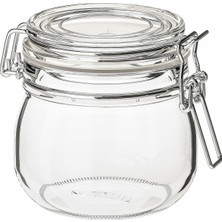 Kapaklı Cam Kavanoz, Cam, 0,5 Lt