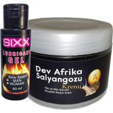 TeknoKapsül Giant Dev Afrikasalyangozu Yaşlanmakarşıtı 100 ml Krem + Sıxx Bay Bayan Lubrikantkrem 60ML