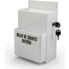 Arte Display Dilek ve Şikayet Kutusu Cepli Beyaz A4 Slim Model