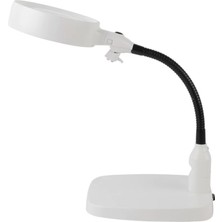 Renas Store Masaüstü 10X LED Işıklı Büyüteç Okuma El Sanatları Onarım Büyüteç 7765