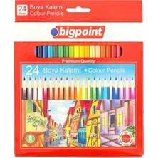Bigpoint BP940-24 Kuru Boya Kalemi 24 Renk