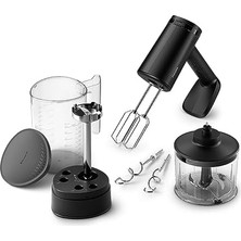 Bg Store 5000 Serisi Güçlü El Mikser Seti 500W, El  Aparatı, Doğrayıcı Aparatı, Ölçekli Akıllı Saklama Kabı, 5 Hız Ayarı ve Turbo, HR3781/20