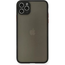 Renas Store Apple iPhone 11 Pro Max Kılıf Montreal Silikon Kapak - Siyah