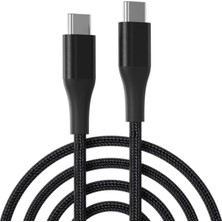 Renas Store Ally Pd 100W 5A Hızlı Şarj USB Type-C Kablo 1metre Kevlar KABLO-(5775)