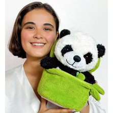 Mey İthalat Özgüner Oyuncak Çantalı Bambu Panda Peluş Oyuncak - Peluş Oyuncak - Dolgulu Sevimli Panda